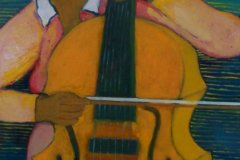 Suonatrice - Olio su tela 50x70 Anno 2013 Coll. Privata