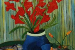 Gladioli - Olio su tela 60x80 Anno 2000 Coll. Privatata