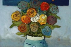 Fiori - Olio su cartone 60x80 Anno 2002 Coll. Privatata
