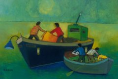 Scena di mare  Olio su cartone 50x70  Anno 2013 Coll. Privata