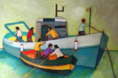 L'amcora  Olio su cartone 50x70  Anno 2010