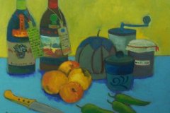 Composizione in giallo Olio su cartone 50x60 Anno 2014