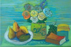 Composizione fondo a strisce - Olio su cartone 60x70 Anno 2011 Coll.Privatax70 Anno 2011 Coll.Privatax70 Anno 2011 Coll. Privata