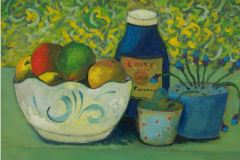 Natura morta con zuppiera - Olio su cartone 30x40  Co PrivataAnno 2010
