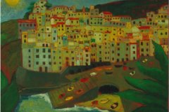 Riomaggiore - Olio su tela 60x70  Anno 2002  Coll. Privata