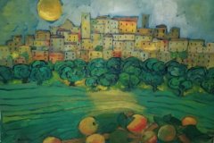 2018  Paesaggio Toscano  Olio su cartone  50x70 Coll.Privata